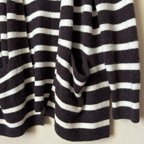 Madewell Alpaca Merino Wool Supersoft Striped Walker Open-Front Cardigan - Picture 6 of 13